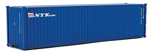 Image of Walthers SceneMaster 40' Hi-Cube Corrugated-Side Container-NYK Lines (Blue, White, red) 949-8265 HO Scale Model Railroad - Freight Model