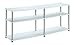 Convenience Concepts Designs2Go 3-Tier TV Stand, 60-Inch, White