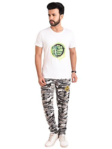 Image of Neo Garments Men's Cotton Solid Regular Fit Trackpants /Jogger /Trouser with Side Pockets