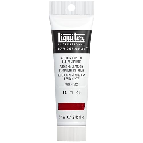 Image of Liquitex 1045116 Professional Heavy Body Acrylic Paint, 2-oz Tube, Alizarin Crimson Hue Permanent