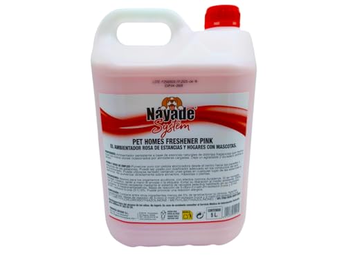 Náyade System Pet Homes Freshener Pink 5 L. El ambientador Rosa para Hogares con mascotas.