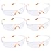 Produktbild BETOY Schutzbrille - Durchsichtigen Safety Overglasses, Gewerbliche Schutzbrille für Brillenträger im Industriewesen - - anpassbarer Bügel - beschlagfrei, Kratzfest, UV Schutz (6 pcs)