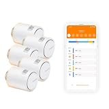 Netatmo Valvulas Termostaticas WiFi Inteligente, Control Remoto, Ahorro de Energía, Módulo Adicional para el Termostato Intelligente y para el Paquete para Calefacción Colectiva, Nav -AMZ