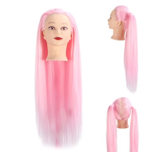 Tête de mannequin en cheveux humains pour résoudre les difficultés de coupe et coiffage