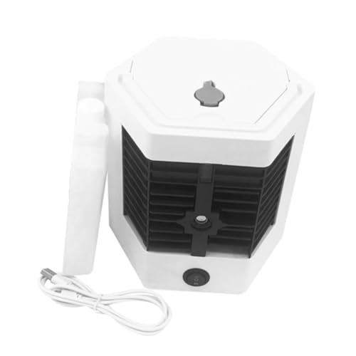 Tuesoa Mini Aire Acondicionado Portátil, Muy Adecuado para Habitaciones Pequeñas, Enfriador de Aire Silencioso, Mini Ventilador Portátil, Humidificador