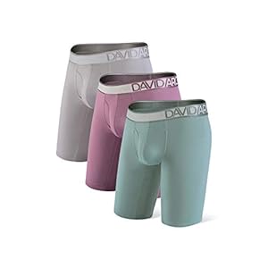 DAVID ARCHY Heren Boxers Shorts Mesh Sneldrogende Heren Ondergoed Multipack Ultra Zachte 3D Pouch Boxer Slips met Fly (3…