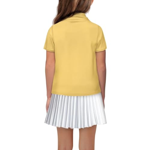 Tongluoye Golf Shirts for Girls Short Sleeve Dry Fit Polo Shirt with Collared Kids Outfits2