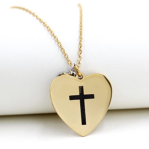 Collier croix graine de moutarde Y856 dans sa boîte cadeau - 5
