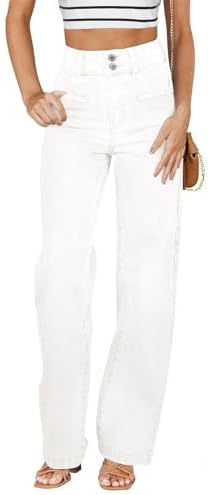 Sidefeel Women's Jeans High Waisted Straight Leg Stretchy Jeans T...
