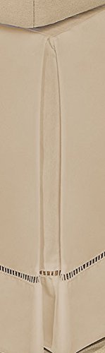 Saia para Cama Box Queen Bia Enxovais Cáqui Tecido