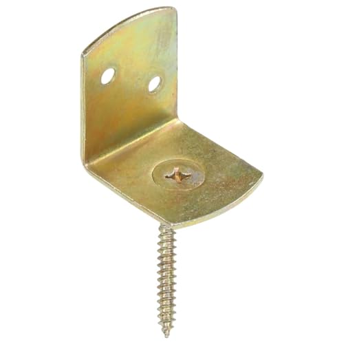 Rantry Lot de 24 supports de clôture tressés en métal galvanisé en forme de L