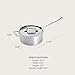 All-Clad D5 5-Ply Stainless Steel Sauce Pan 3 Quart Induction Oven Broiler Safe 600F Pots and Pans, Cookware Silver
