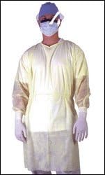 Yellow Isolation Gown, Advantage Pro, Knitted Cuff - Case of 50
