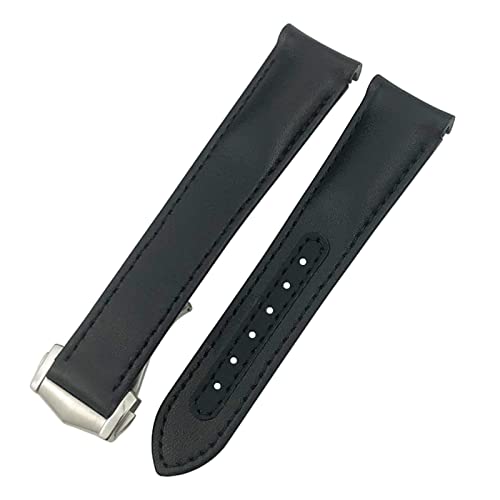 Bracelet de montre 20mm cuir véritable compatible Speedmaster Planet Ocean AT150