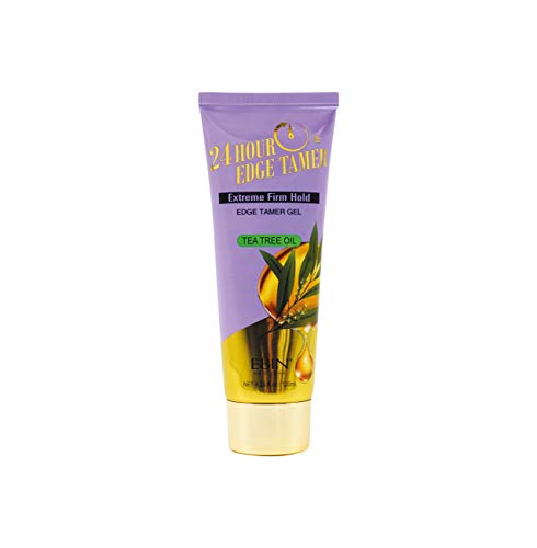 EBIN NEW YORK 24 Hour Edge Tamer Tube, Extreme Firm Hold, 4.23oz, Tea Tree – Carry & Go, No Flaking, No residue, Shine, Moisture with Argan Oil