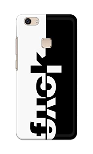 Image of PRINTFIDAA One Words Fukc Love Creative Art Innovative Wonderfull Printed Designer Hard Case for Vivo V7 Plus /Vivo Y79 / Vivo Z10 (5.99 inch) Back Cover -(e) RPM1003
