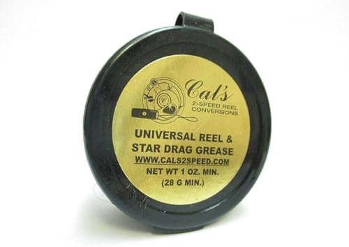 Cal's Universal Reel and Star Drag Grease Multi Use 1 Pound Tub (Tan, 1 Ounce)