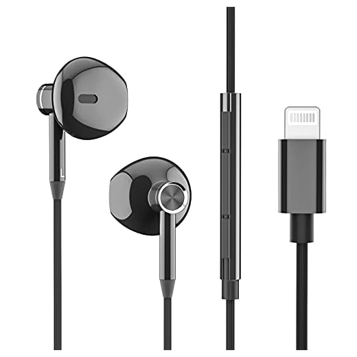Hörlurar in-ear-hörlurar för iPhone 13, 12, X, XR,5s, XS, 11,8,7-belysningshörlurar för iPhone volymkontroll MFI-certifierat brusreducerande HD-ljud