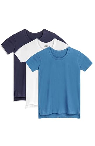 Image of Mightly Girls' Scooped Neck Short Sleeve T Shirts | 100% Organic Cotton, Colorful Casual Stylish Clothes