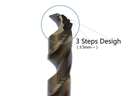 Metric M42 8% Cobalt Twist Drill Bits Set For Stainless Steel And Hard Metal (1Mm-10Mm/19Pcs) #TOP2