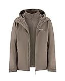 Kapten & Son Everyday 3in1 Funktionsjacke Taupe S | Regenjacke Damen & Herren Beige mit herausnehmbarer Fleecejacke | Outdoor Jacke mit 10.000 mm Wassersäule, aktungsaktiv, winddicht