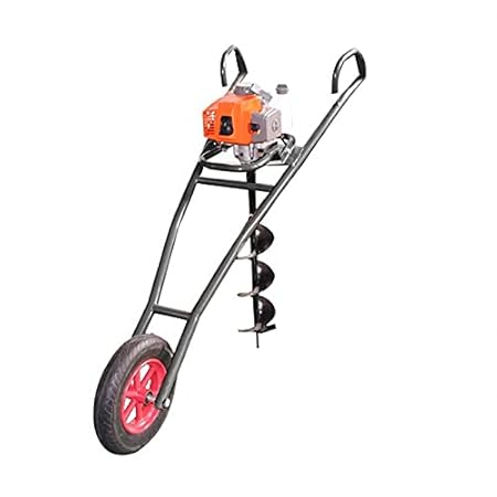XOOMER Trolley Earth Auger 63CC with 6 Inch Bit | Earth Hole Digger Machine for Tree Planting