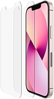Belkin iPhone 13 Mini 2-Pack Screen Protector TemperedGlass, Easy Application Bubble Free with Included Guide Stickers