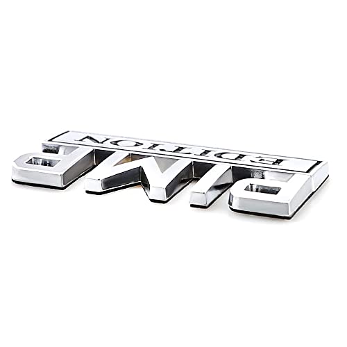 Carrun 2 Pcs Pimp Edition Emblem Car Side Rear Front Hood Trunk Door Bumper Metal Badge 3D Decal Sticker Fit For F150 F250 F350 Silverdo 1500 2500 Sierra Gmc Chevy Truck Suv (Silver Black) (Cr-Pe2) #TOP3