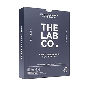 The Lab Co. Laundry Detergent Strips Sheets Eco Ultra-Concentrated Non-Bio Relaxing Fragrance Cotton & Jasmine for Hand…