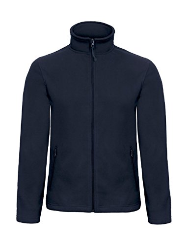 B&C: Micro Fleece Full Zip ID.501 FUI50, Größe:L;Farbe:Navy