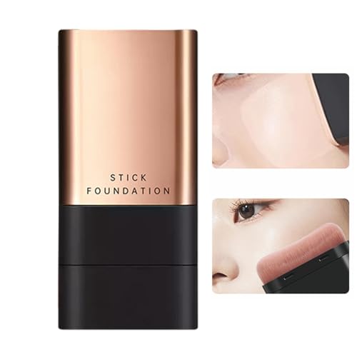 Base en Barra Corea Eraser Foundation Stick Doble Cabeza con Cepillo, Hidratante y Portátil para Contorno de Maquillaje