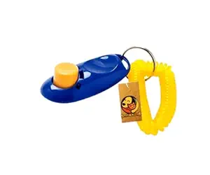 Foodie Puppies Pet Clicker with Wrist Strap with Big Button, Effective Behavioral Training Tool Easy to Use for Dog/Cat/Kitten/Puppy/Bird - Color May Vary