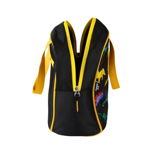 Smily Kiddos Joy Lunch Bag- Rage Dino - Black | One Main Compartment | Best Birthday Return Gifts for Boys & Girls Lunch Bag - Image 7
