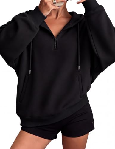 Image of Zeagoo Hoodies for Women Half Zip Up Oversized Sweatshirt Fall Clothes 2026