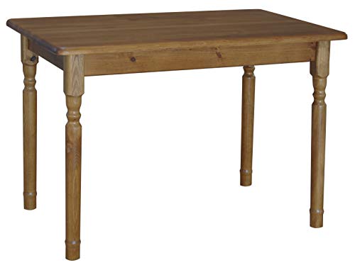 k koma Tisch zur Küche Esszimmer Esstisch Kiefer Holz Massive Eiche Farbe (60 x 120 cm)