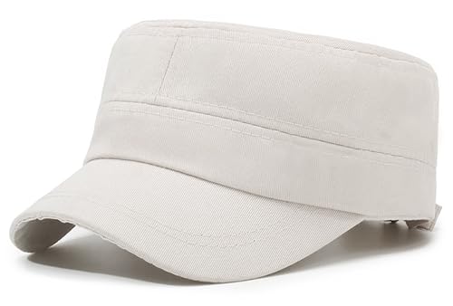 Gorra militar cadete unisex de algodón lavado miniatura 1
