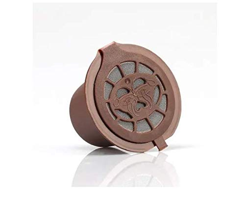 Kit 6 Cápsulas Nespresso Reutilizável Recarregável Preto + acessórios