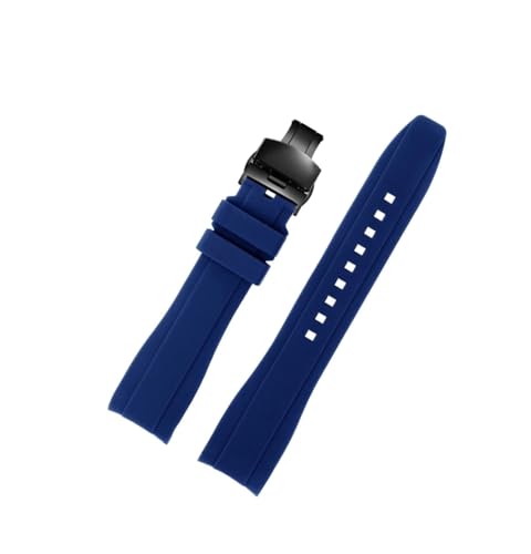 20MM 22MM�A�[�N�[�V���R�[���S���^���x���g�ɓK������Rolex/Water Ghost/seiko/citizen/tissot�ėp�x���g�A�Z���u��(Blue black Folding,22mm)