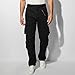 Men's BDU Casual Military Pants, Tactical Wild Army Combat ACU Rip Stop Camo Cargo Work Pants Trousers with 8 Pockets #7533 Black 36