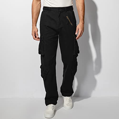 Men's BDU Casual Military Pants, Tactical Wild Army Combat ACU Rip Stop Camo Cargo Work Pants Trousers with 8 Pockets - Image 5