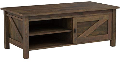 Ameriwood Home Farmington Coffee Table, Rustic - Thumbnail 3