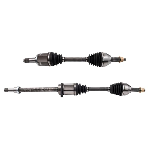 Image of TRQ Front Driver and Passenger Side CV Axle Assembly Set 2 Piece Compatible with 2007-2011 Nissan Altima Hybrid