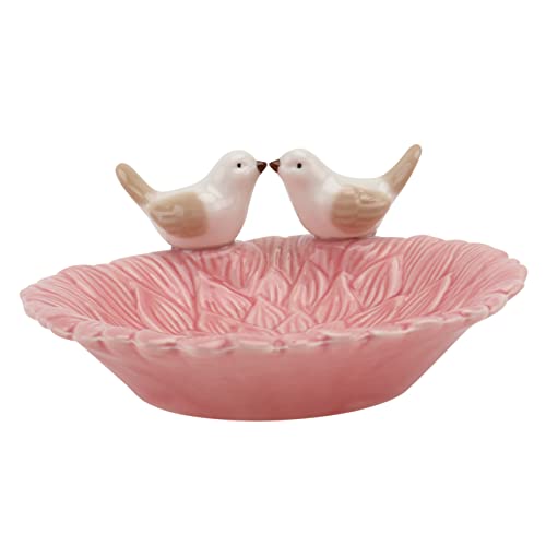 minkissy 1 Pieza Bandeja De Almacenamiento De Joyas Oro Bandeja Organizadora De Joyas Apilar Bandejas De Joyas Llave Organizadores Envase Conformado Lámina Porcelana Rosa