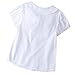 KUYEEBEAR Girls Summer Short Sleeve Blouse with Embroidered Collar, White, Button Front Shirt, Ages 5-12 (US, Age, 11 Years, 12 Years, White)