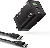 USB C Wall Charger, 67W GaN Charger III 3-Port USB iPhone Foldable Charger Fast Charging Block with