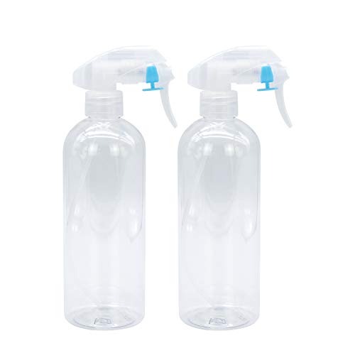 INNOLIFE Plastic Spray Bottles, 16 oz Empty Spray Bottles for Cleaning Solution - 2 Pack Fine Mist Spray Bottles for Essential Oil, Hair, Plant …