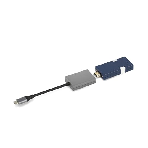 Image of GK Cast Transmitter, 2-in-1 Interface Adapter, Supports HDMI and USB C Devices. (Grey - Transmitter)