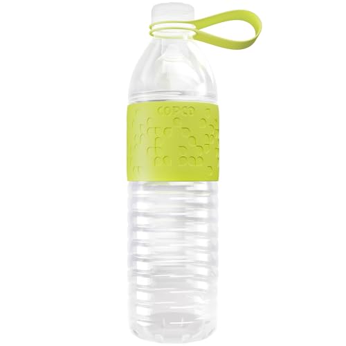 Copco Hydra 20 oz Tritan Water Bottle with Spill Resistant Lid & Non-Slip Sleeve - BPA-Free, Dishwasher Safe, Fits in Cup Holders, Great for Gym, Travel, Office - Durable & Lightweight (Green)