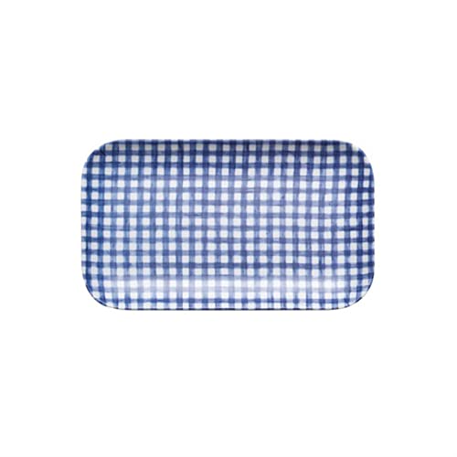 Trays for Serving Rectangular Resin Tray Checkered Storage Tray Household Multi-function Service Tray Fruit Tray Decorative Tray Dinner Tray(Size:S)