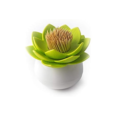 Dispensador de Palillos Lotus QUALY Blanco/Verde Cover